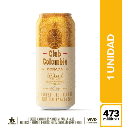 Club Colombia dorada 473ml lata