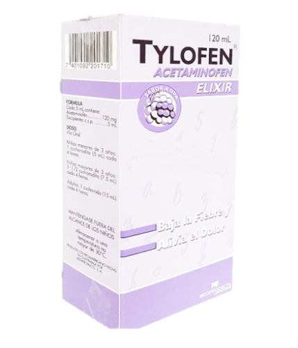 TYLOFEN  120/5 JARABE 120ML