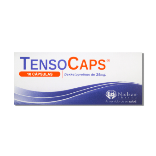 TENSOCAPS 25MG Venta x caja 10 tabs