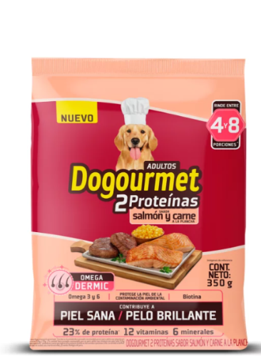 Dogourmet salmón y carne adultos 350gr