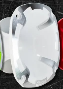 CORNETA DE METAL BLANCA CORTA DRIVER 2" COMANDO