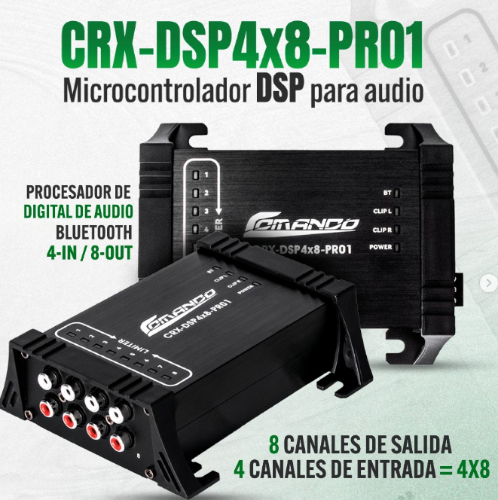 DSP PROCESADOR DIGITAL DSP4X8 COMANDO-JUN25