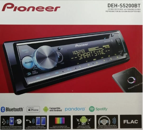 RADIO PIONEER  5200BT SD/CD/BT/SMRTS - DIC