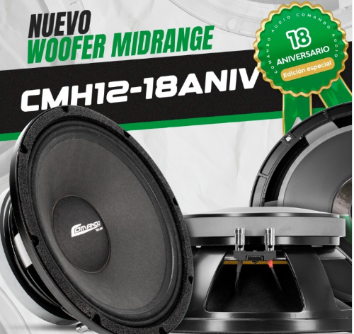 BOCINA 12-MH18 12" 2000W 8OHM 18ANV COMANDO