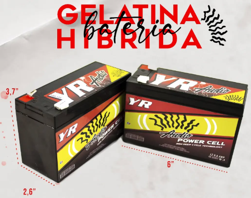 BATERIA GELATINA HIBRIDA 8AH YR AUDIO-AGO25