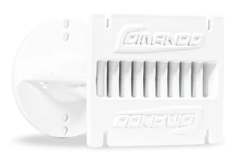 CORNETA DE METAL BLANCA L.A 1" COMANDO