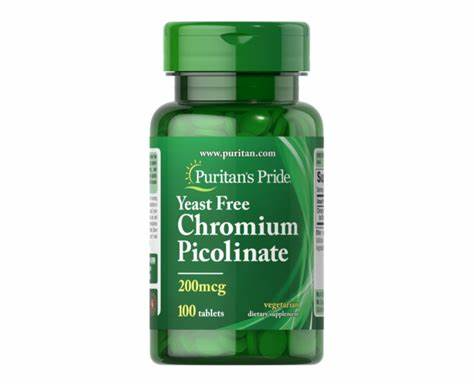 Picolinato de Cromo 200mcg Frasco de 100 Tabletas