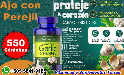 Garlic Ajo con Perejil 100 Soft Gel