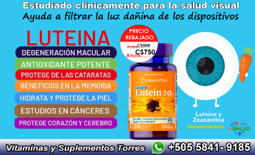 Lutein 20mg 120 Soft Gel Puritans Pride
