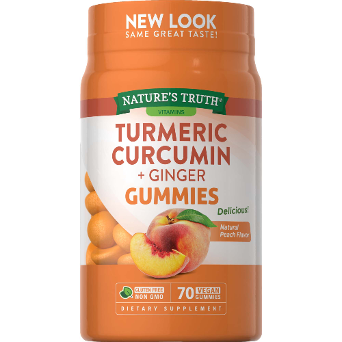 Cúrcuma 1350mg con Gengibre 750mg 70 Gomitas