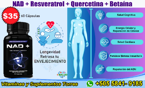 NAD Nicotinamida 60 Capsulas