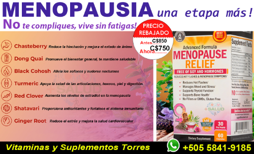 Menopause Relief 60 Cápsulas