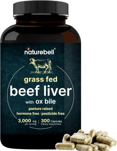 Beef Liver with Ox Bile  Higado de res 300 Capsulas