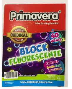BLOCK CARTA FLUORECENTE