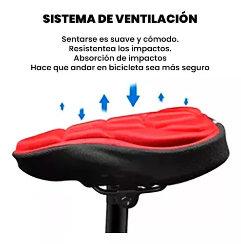 Funda asiento bici antiprostatico azul