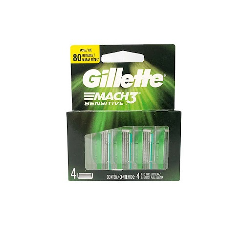 Afeitadora Cartucho Gillette Mach3 Pack 4