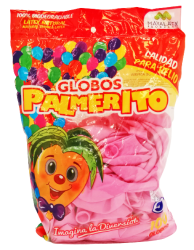 Globo col rosado palmerito