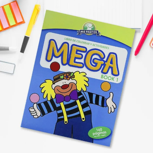 LIBRO P colorear Mega BOOK 1 Mis Pasitos