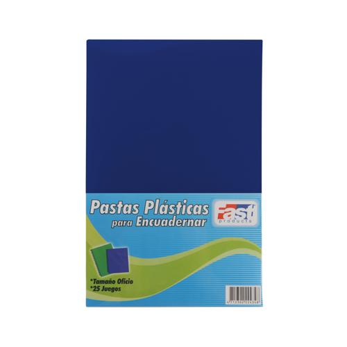 Paqx50 Pasta Plast OF Estriado Azul Marino