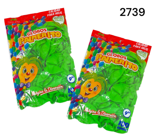 Globo col verde limon palmerito