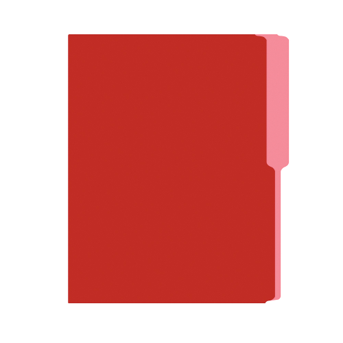 UNIDAD Folder Oficio Rojo