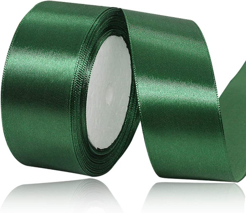 Rollo*100 Satinado liso 1 1/2"  VERDE FUERTE