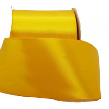 Rollo*100 Satinado liso 1 1/2"  AMARILLO