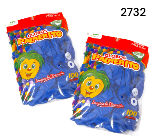 Globo col azul palmerito