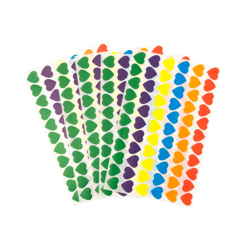 Etiqueta Fast Corazones Colores