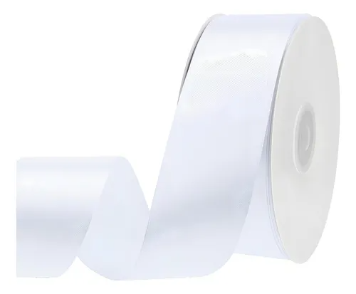 Rollo*100 Satinado liso 1 1/2"  BLANCO