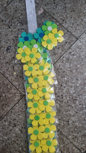 FIGURA DE FOMY FLOR  AMARILLO
