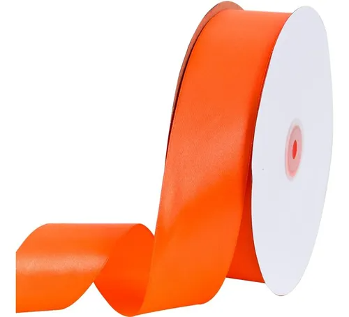 Rollo*100 Satinado liso 1 1/2"  NARANJA