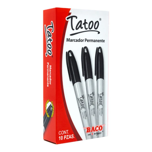 Marcador tatoo negro