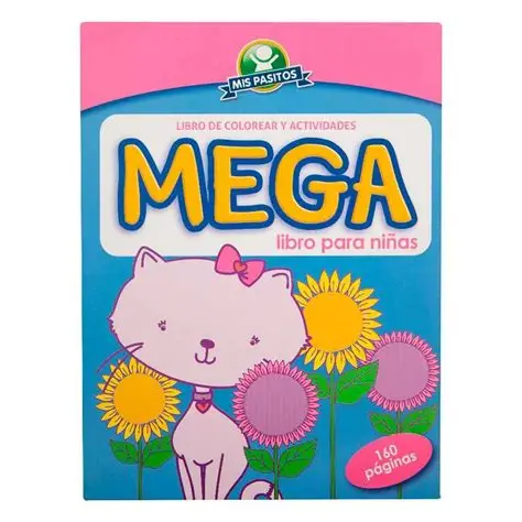 LIBRO P colorear Mega Niñas GATICA Mis Pasitos