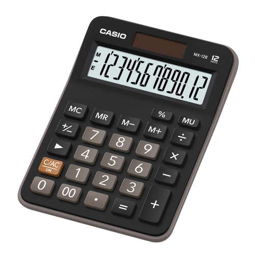 Calculadora CASIO MX-12B-BK  NEGRO