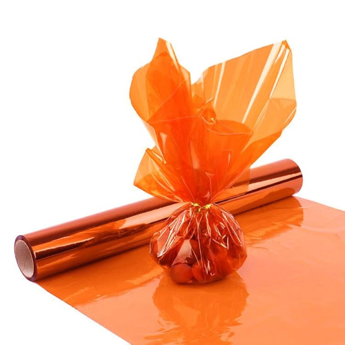 PAPEL CELOFAN LISO NARANJA