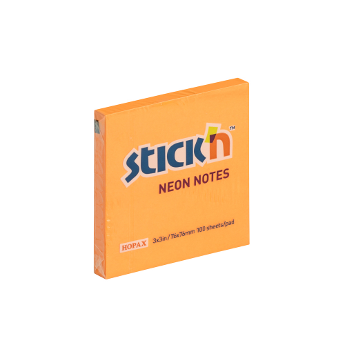 Notas Adhe 3*3 Naranja NEON 21164 STICKN