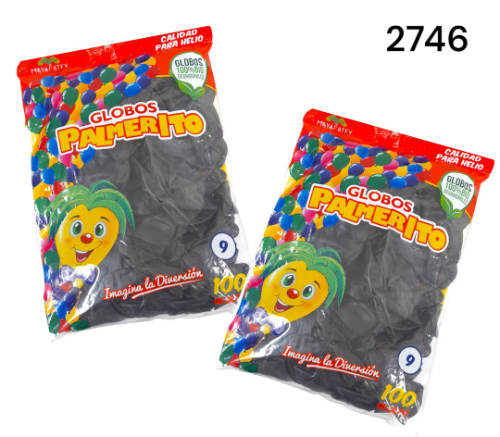 Globo col negro palmerito