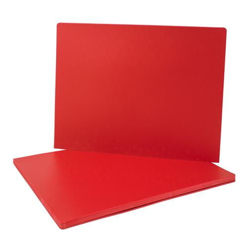 Paqx50 Pasta Plast OF Estriado Rojo