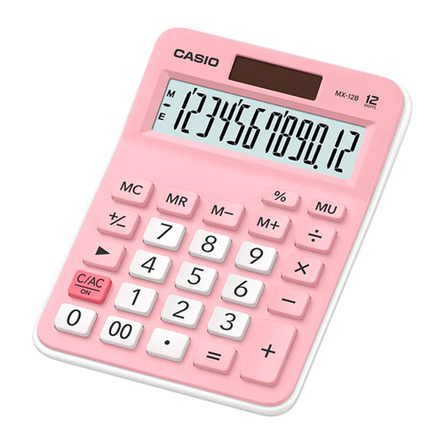 Calculadora CASIO MX-12B-PK (Rosado)