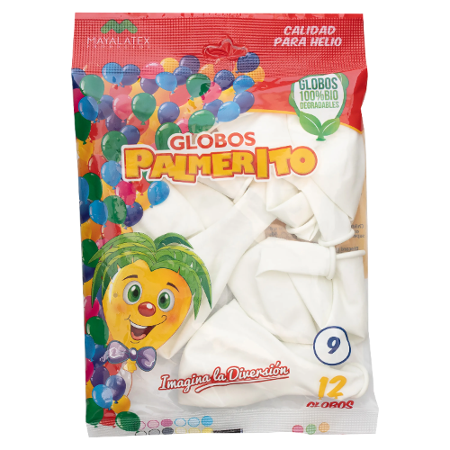 Globo col blanco palmerito