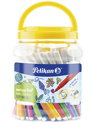 Bote*100 marcador pelikan surtido
