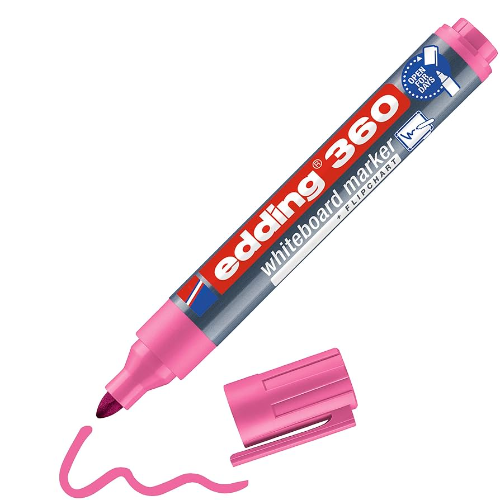 Marcador P/Pizarra Rosado Edding 360