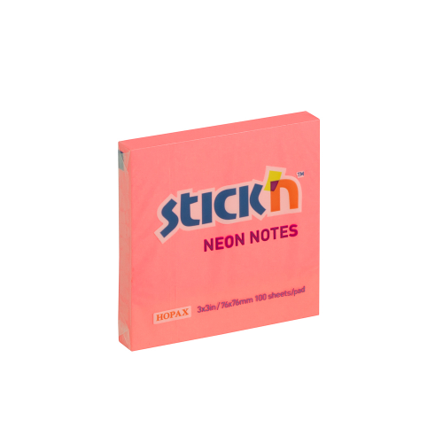 Notas Adhe 3*3 Rosado NEON 21166 STICKN