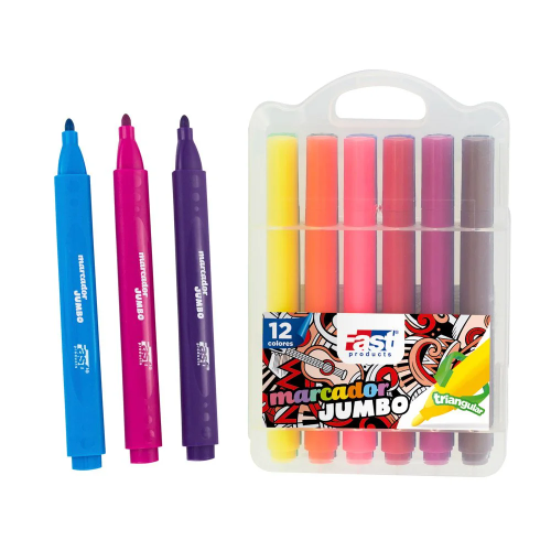 Marcador esco 12 jumbo estuche fast