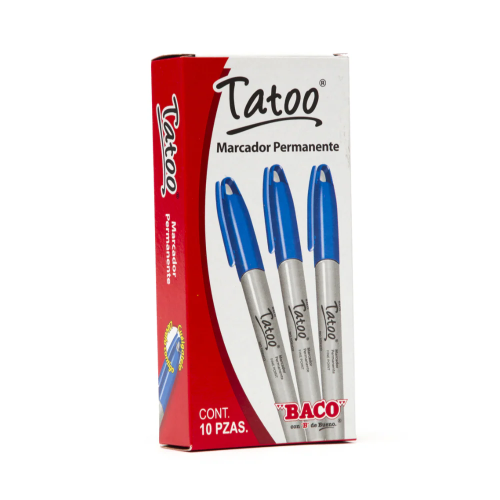 Marcador tatoo azul
