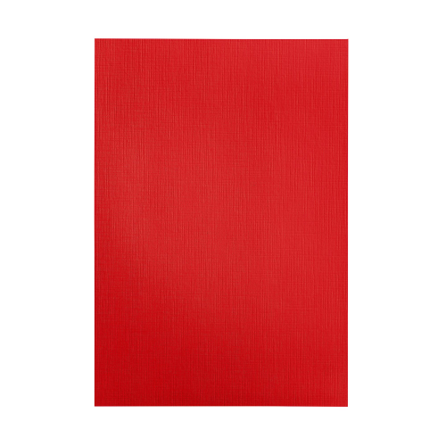 PAQ50 HOJA LINO OFICIO ROJO