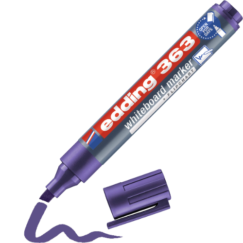 Marcador P/Pizarra Morado Edding 360