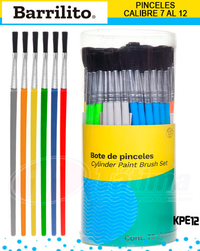 Bote de pincel de 1 al 6