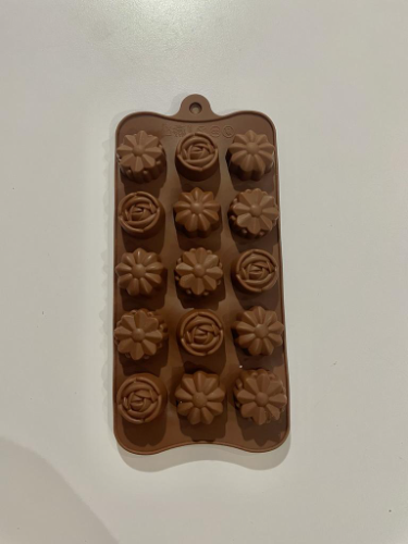 Molde Bombón de Silicona 3 flores